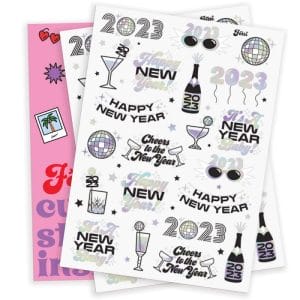 2023 new year stickers