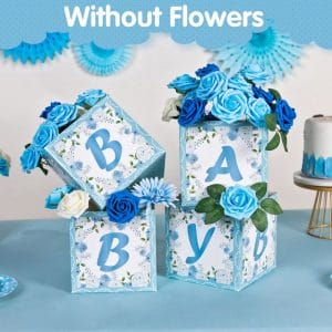Cute Floral Baby Shower Party Decorations Flower Boxes Centerpieces