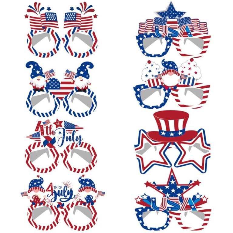 4th of july paper glasses 8pcs