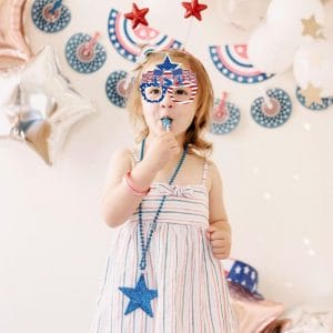 4th of july paper glasses kids decorations