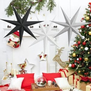 7-Pointed Paper Star Lanterns Christmas decorations