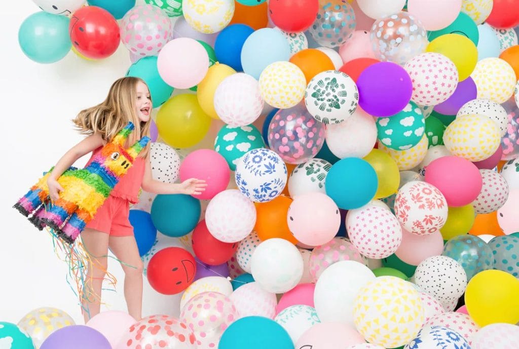 colorful latex balloons garland arch kit for kids party decoration