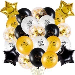 Balloons-black and Gold