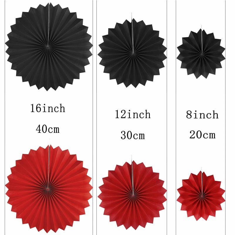 SUNBEAUTY Paper Flowers Decorations for Wall Tea Party Decoration Paper Fans Classroom Decoration Paper Floral Backdrop Decor Paper Fans Decoration