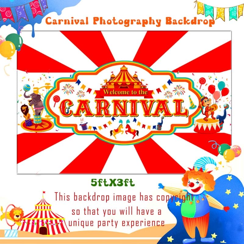 Carnival theme Party backdrop