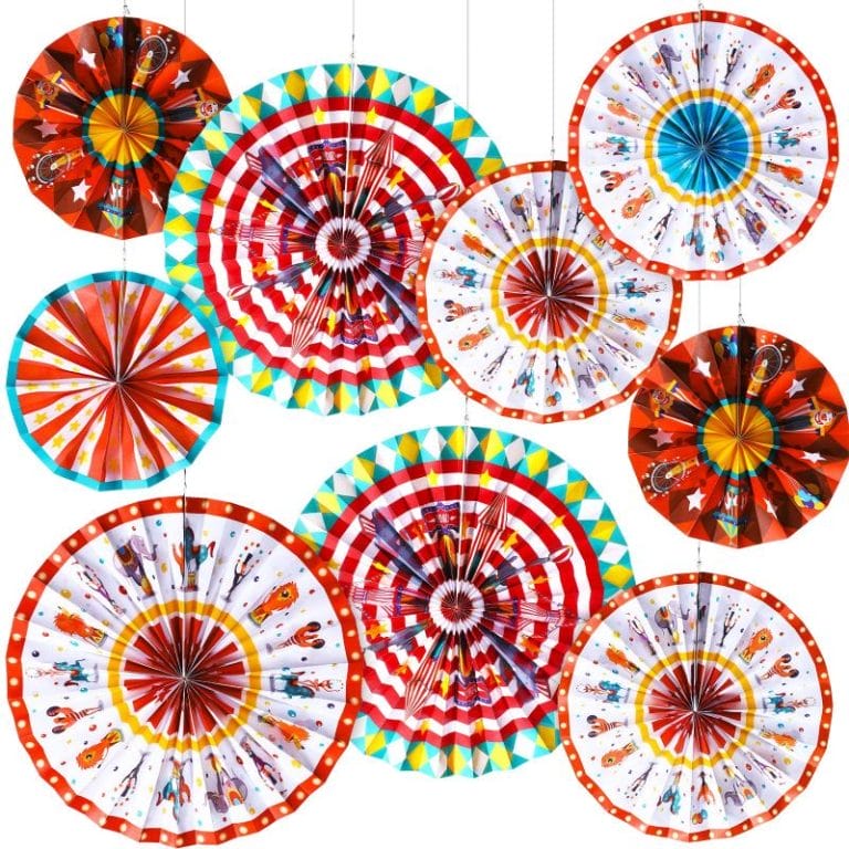 Carnival theme Party paper fans