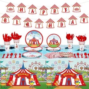 Carnival theme Party plates