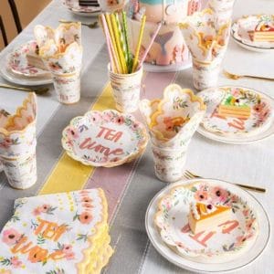 Custom Tea Party Tableware丨Decorative Party Napkins Tea