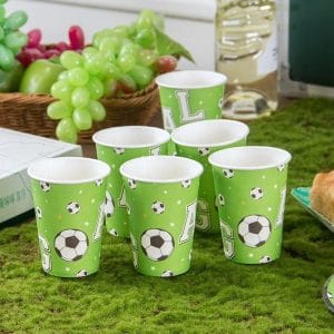 Disposable Paper Cups soccer 6pcs