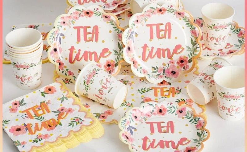 Disposable Paper Plates for tea party