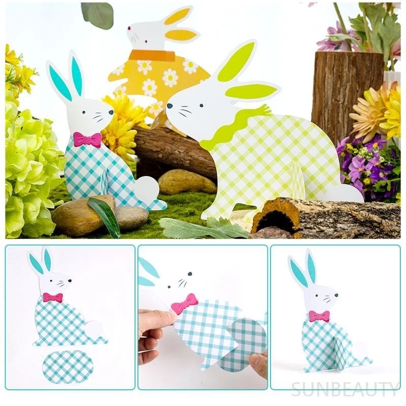 Easter bunny centerpieces 3pcs