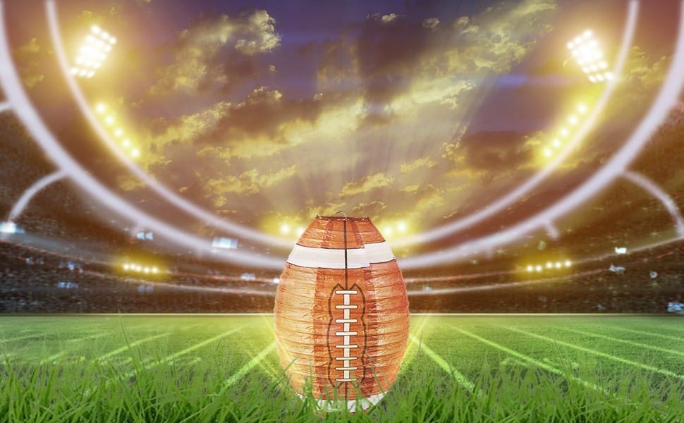 Football Paper Lanterns for party
