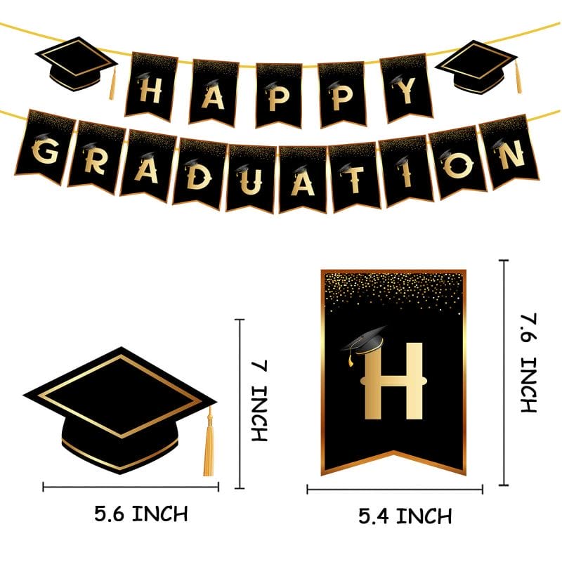 Graduation Decorations paper banner size