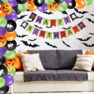 Halloween birthday party decor