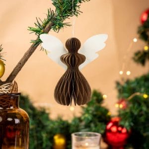Hanger Angel Honeycomb Paper Decorations Christmas