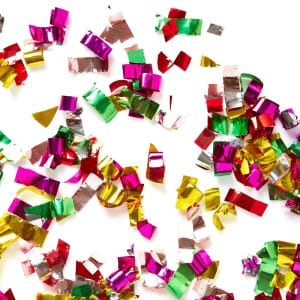 Jumbo Mylar Rainbow Foil Confetti