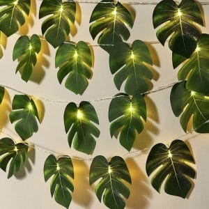 LED String Lights Indoor with leafs