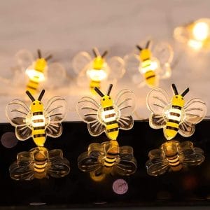 LED String Lights bee decorations