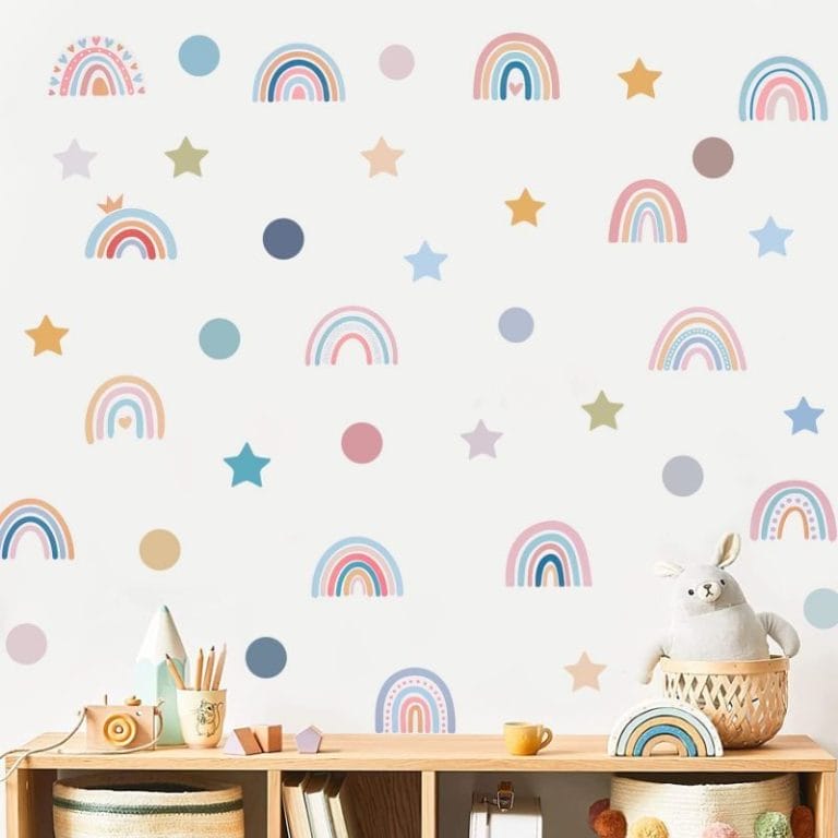 Rainbow wall stickers