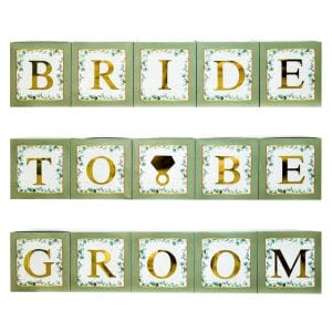 Sage Green bride to be groom