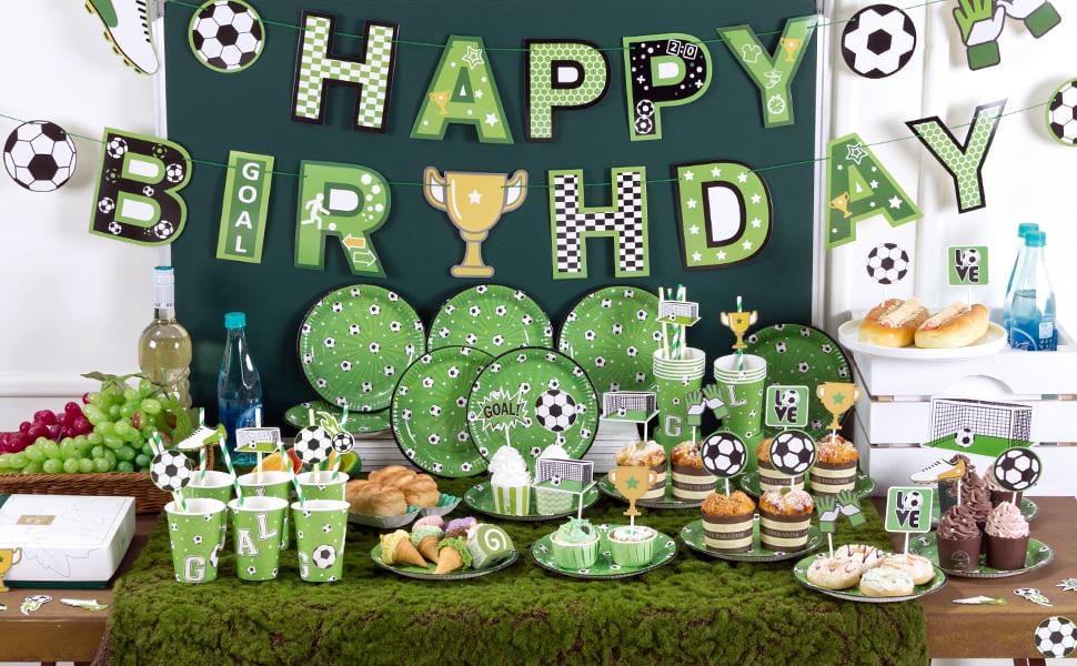 Soccer Party Supplies for Kids birthday party