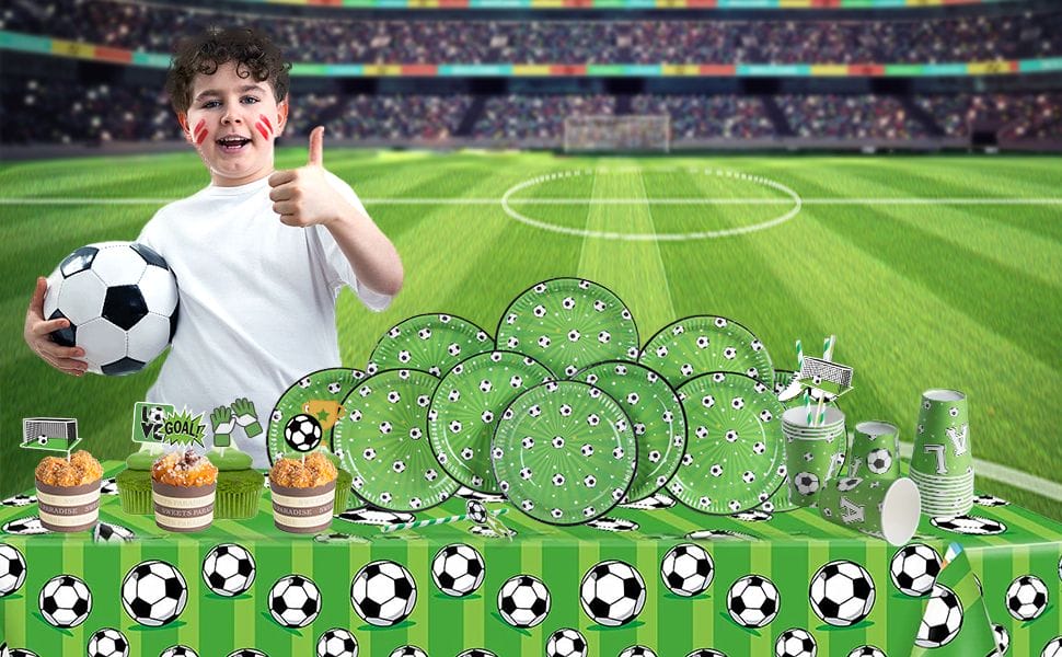 Soccer Party Supplies for kids soccer lover