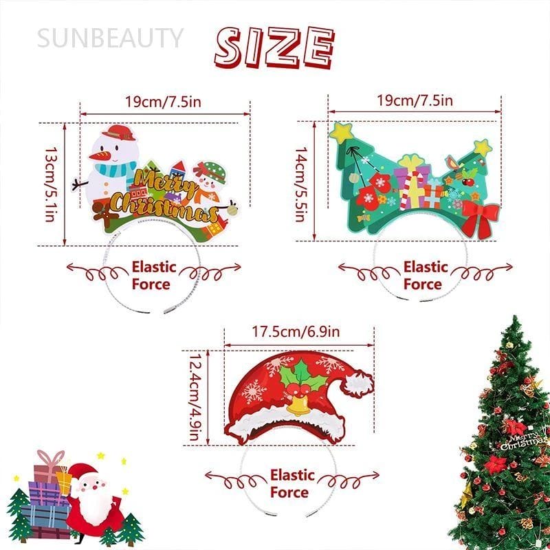 chirstmas party paper headands size