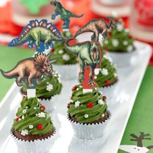 dinosaur cupcake toppers paper