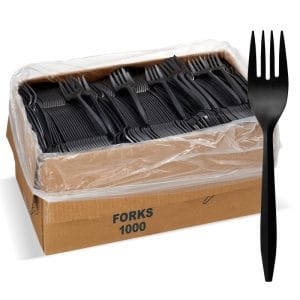 disposable black forks wholesaler
