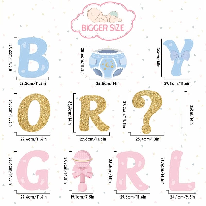gender reveal party supplies