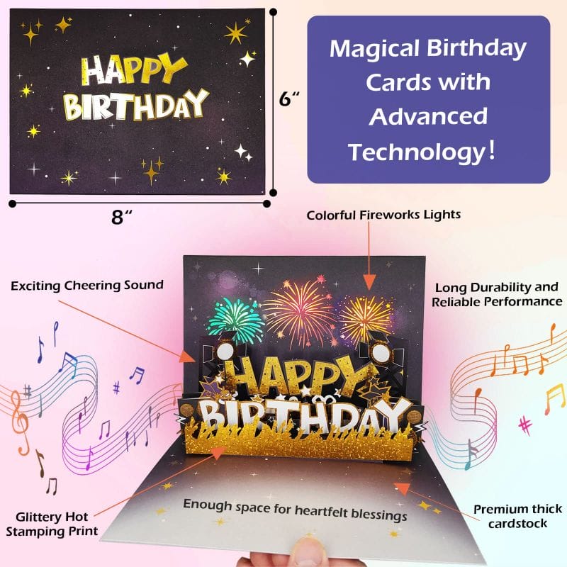 greeting card with lights