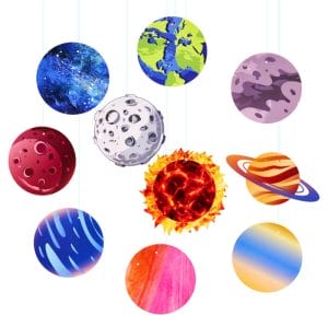 hanging paper banner decorations