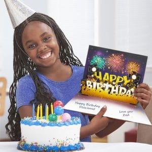 happy birthday greeting card for girls
