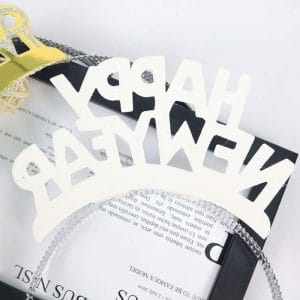 headband for newyear party white