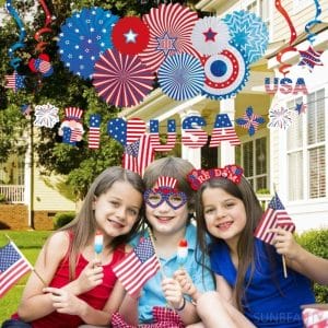 independence day decorations kids photo props