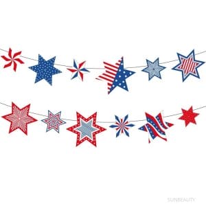 independence day party star hanging banner