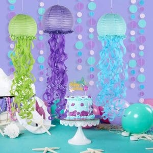 jellyfish paper lanterns ocean party