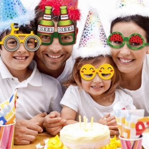 papar party glasses for birthday party