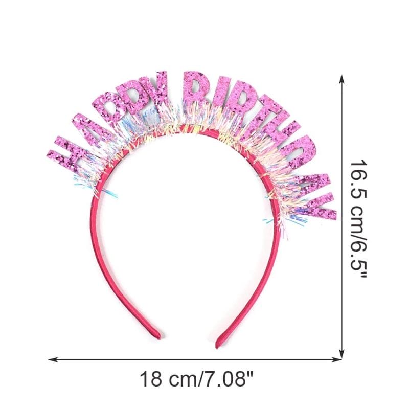 paper headands birthday girls size