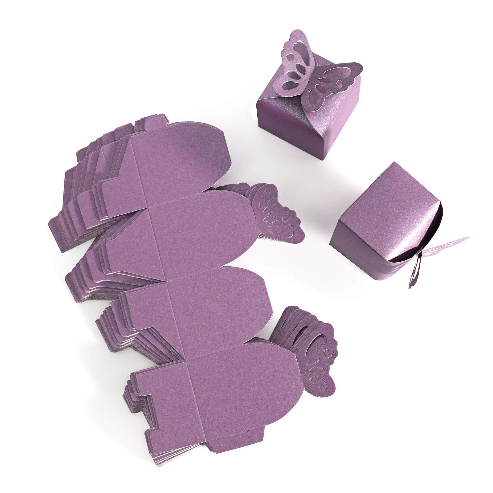 purple butterfly paper boxes sets