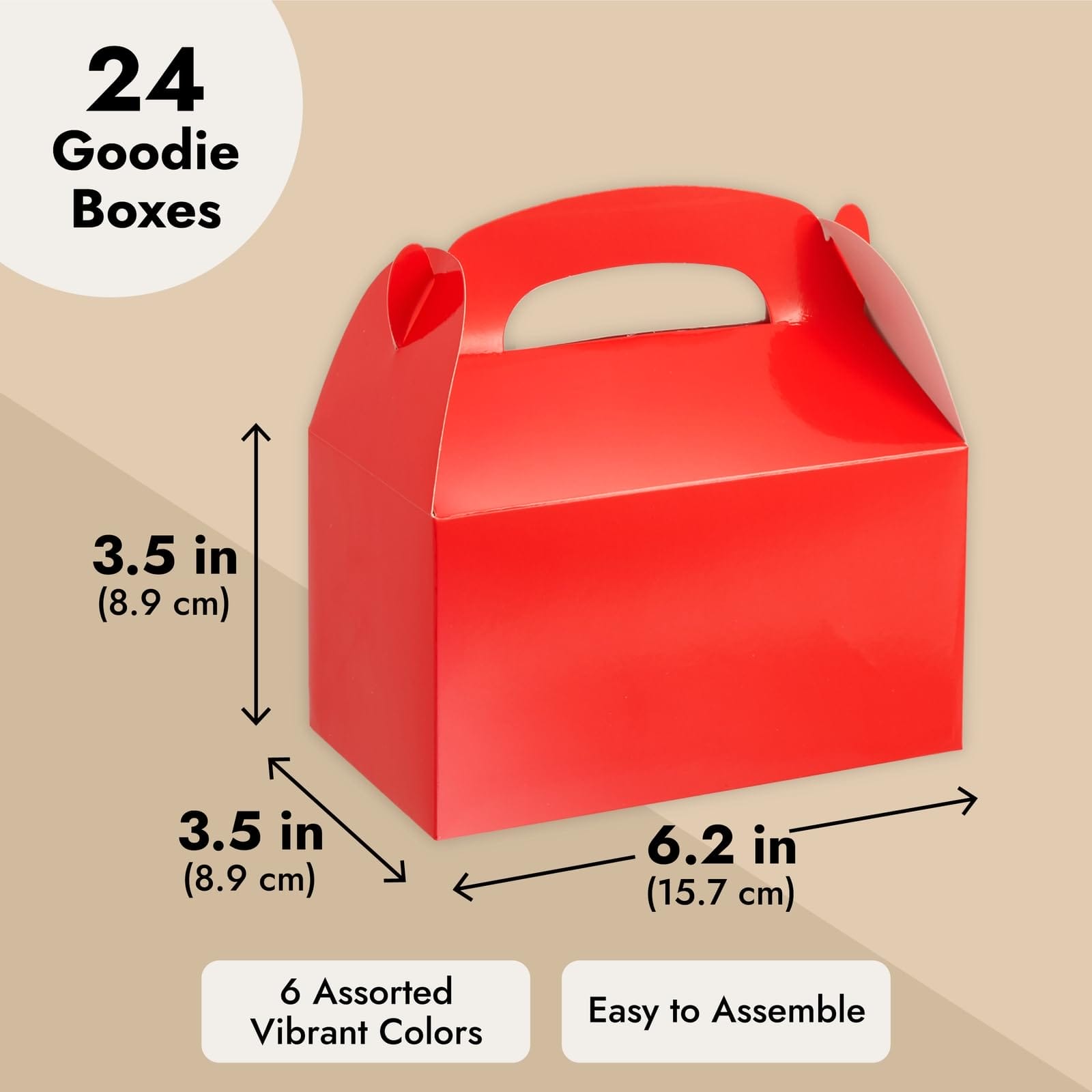 red paper boxes