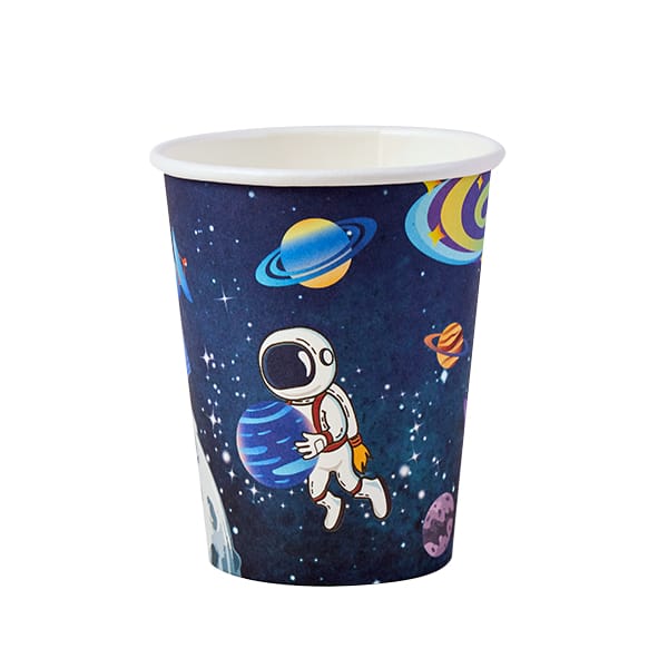 space themes birthday disposable cups