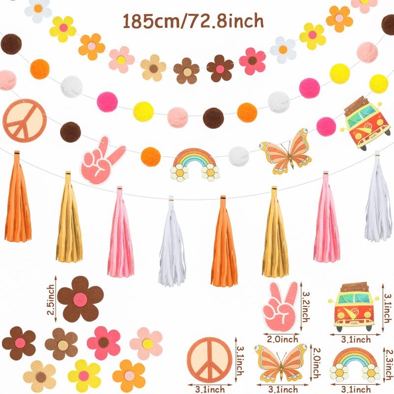 spring party haning banner size