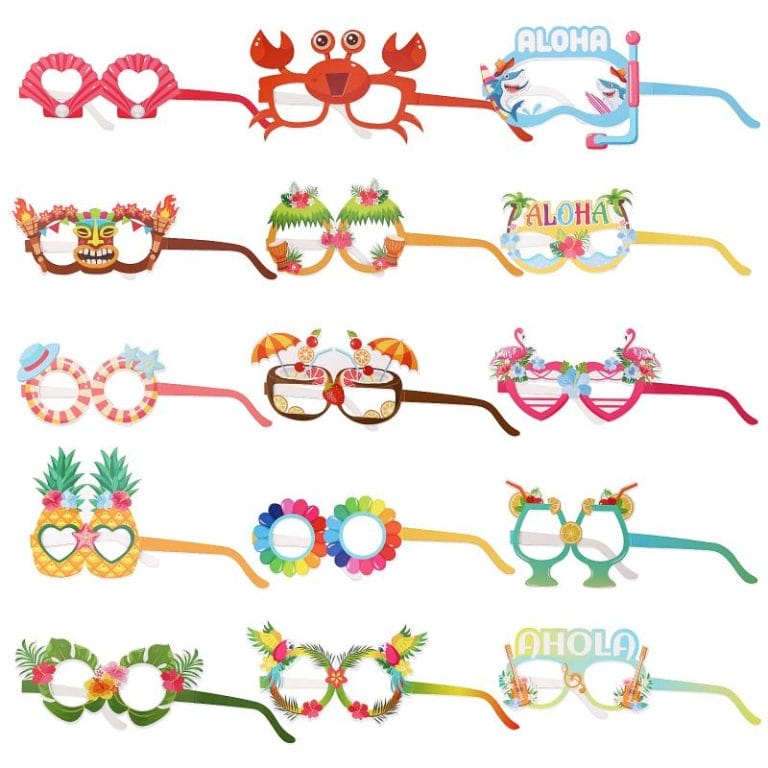 summer party paper glasses 12pcs