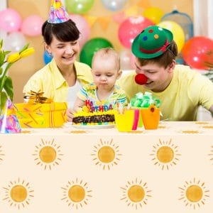 sunny table covers party decorations birthday
