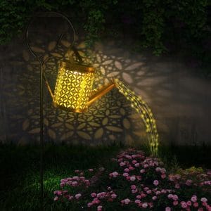 teapot solar lanterns garden