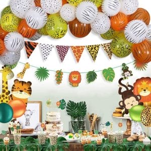 tiger paper banners for birthday party