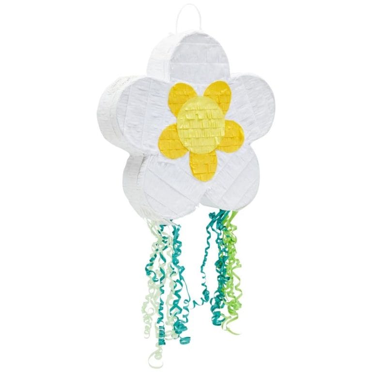 white flower party pinatas decorations