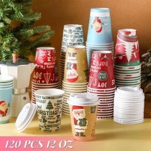 12 oz Christmas Disposable Coffee Cups