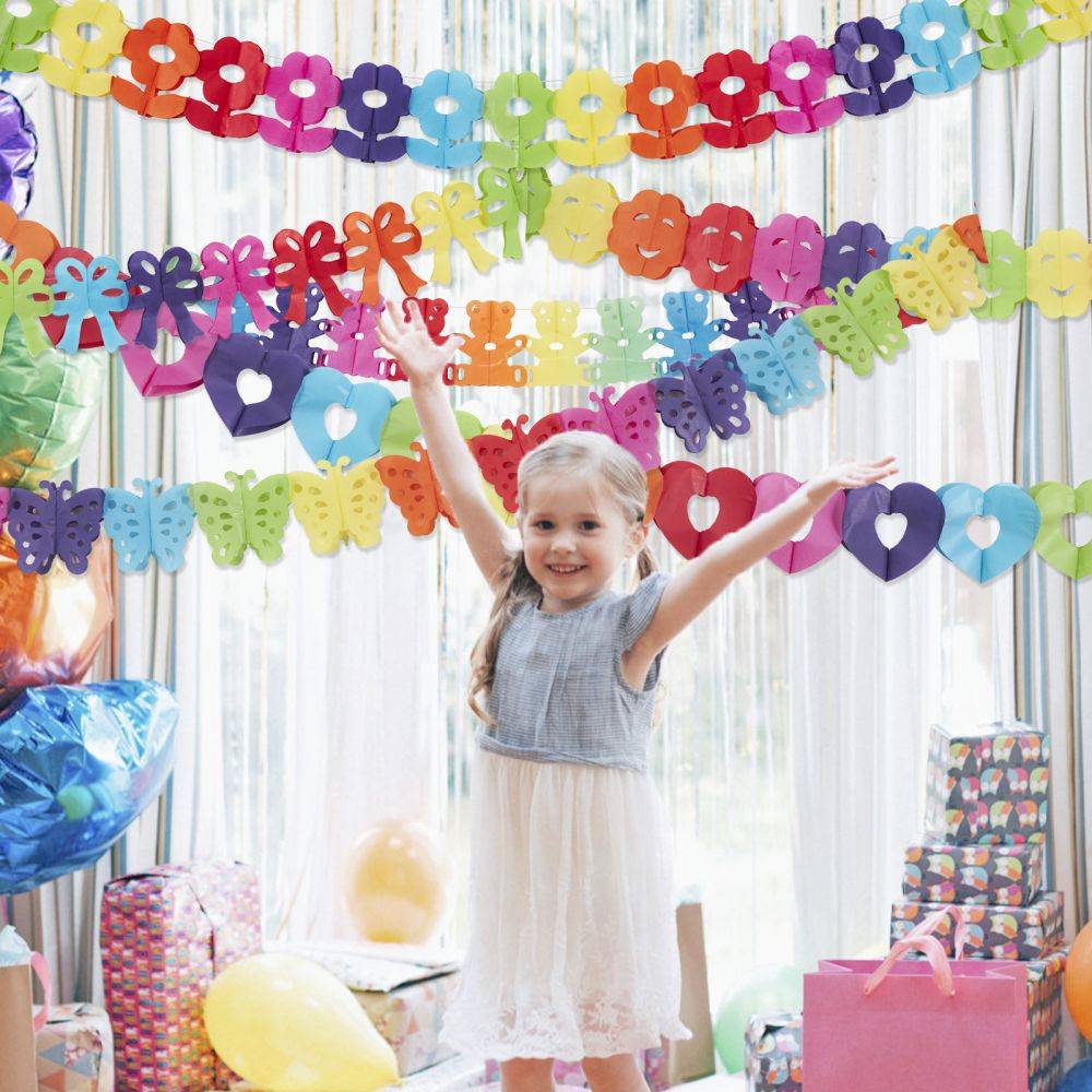Colourful Paper Garland for kids room decoration